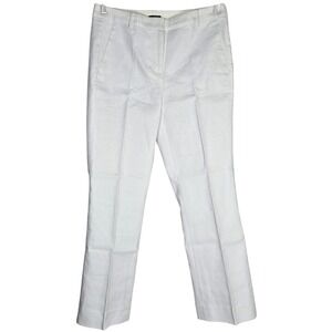 J Crew Petite Kaya pant in stretch linen blend White CI426 P0 NWT Trouser Career